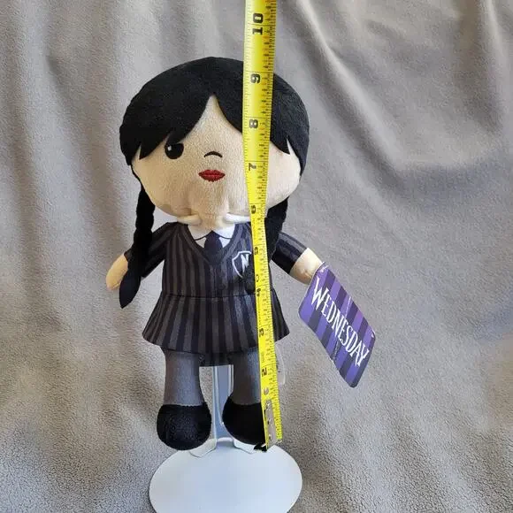 WEDNESDAY Addams Plush Doll Just Play MGM Series Soft Toy Merlina Mercredi - Picture 3 of 10